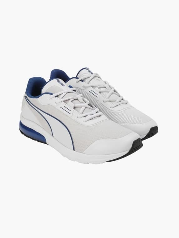 Men's Grey Round Toe Low-Top Mesh Running Sport Shoes
