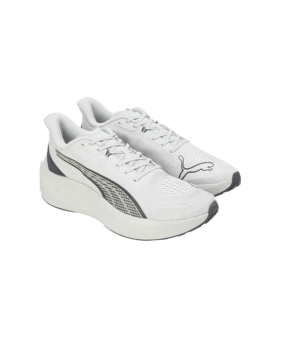 Men's Grey Round Toe Low-Top Mesh Running Sport Shoes