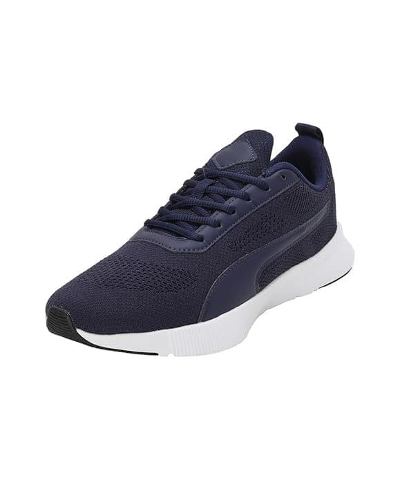Men's Navy Round Toe Low-Top Mesh Running Sport Shoes