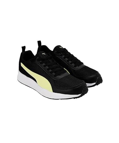 Men's Black Round Toe Low-Top Mesh Running Sport Shoes
