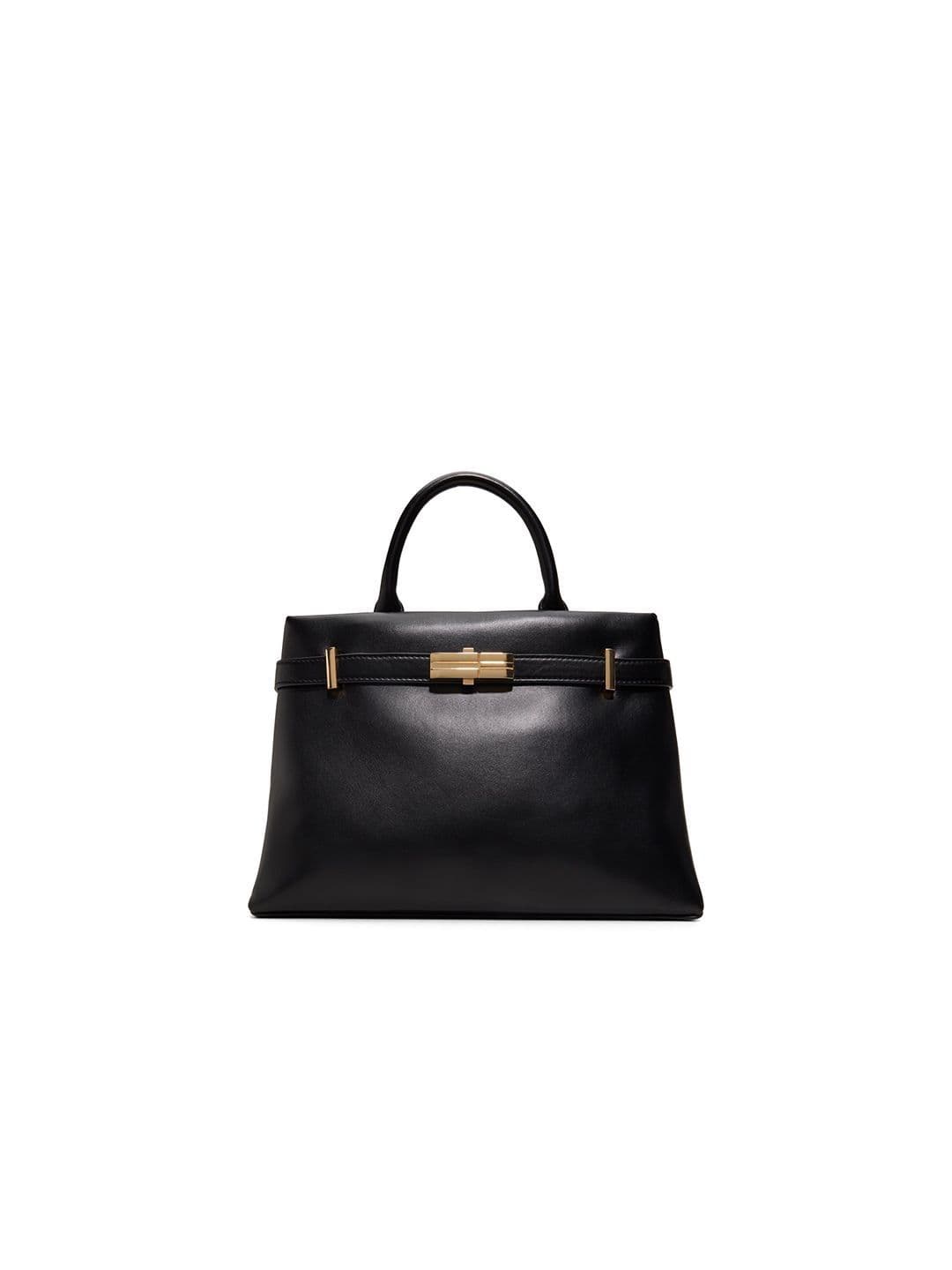 Women's Synthetic Alicietote Black Satchel