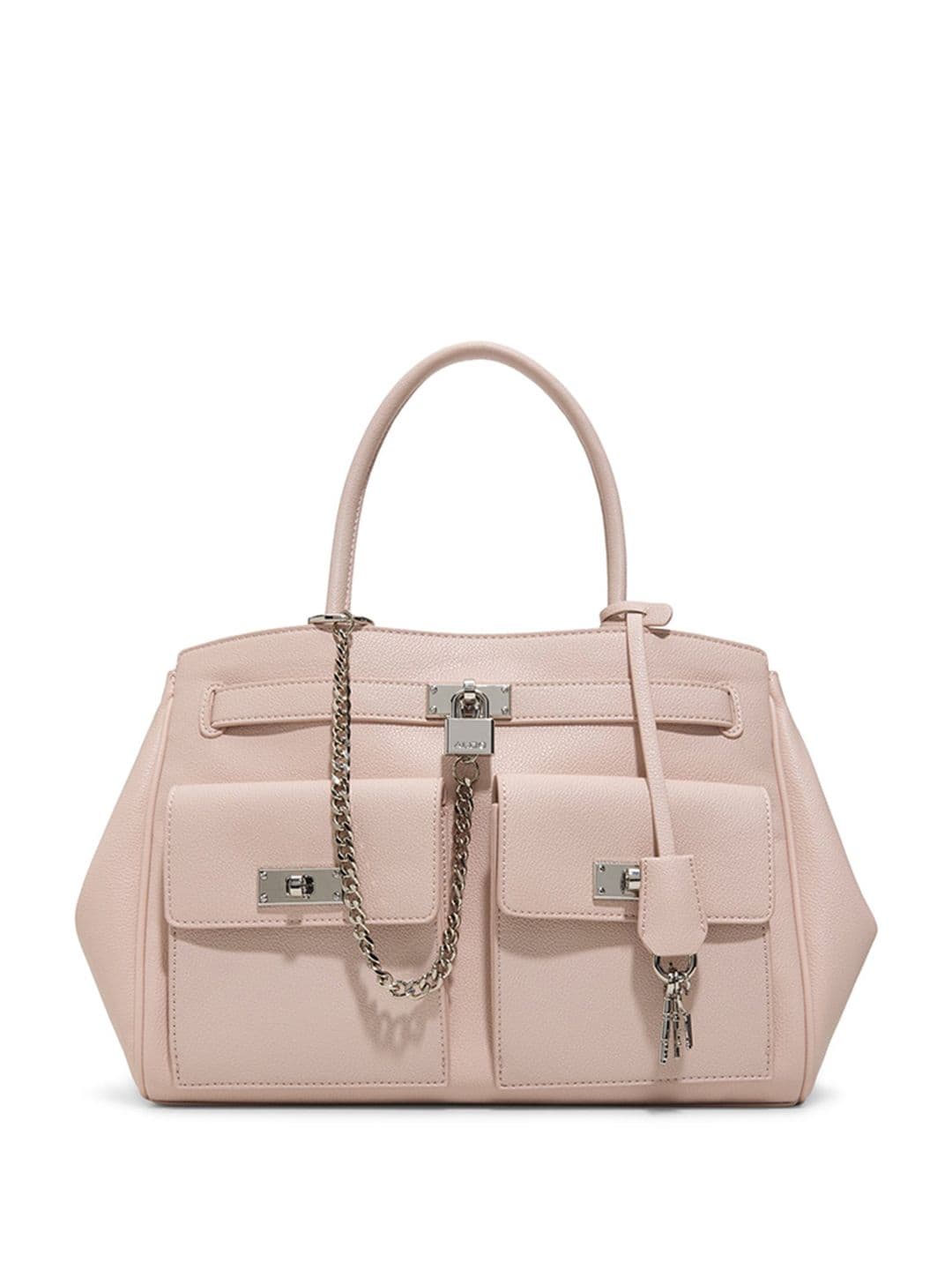 Women's Synthetic Katetote Pink Satchel