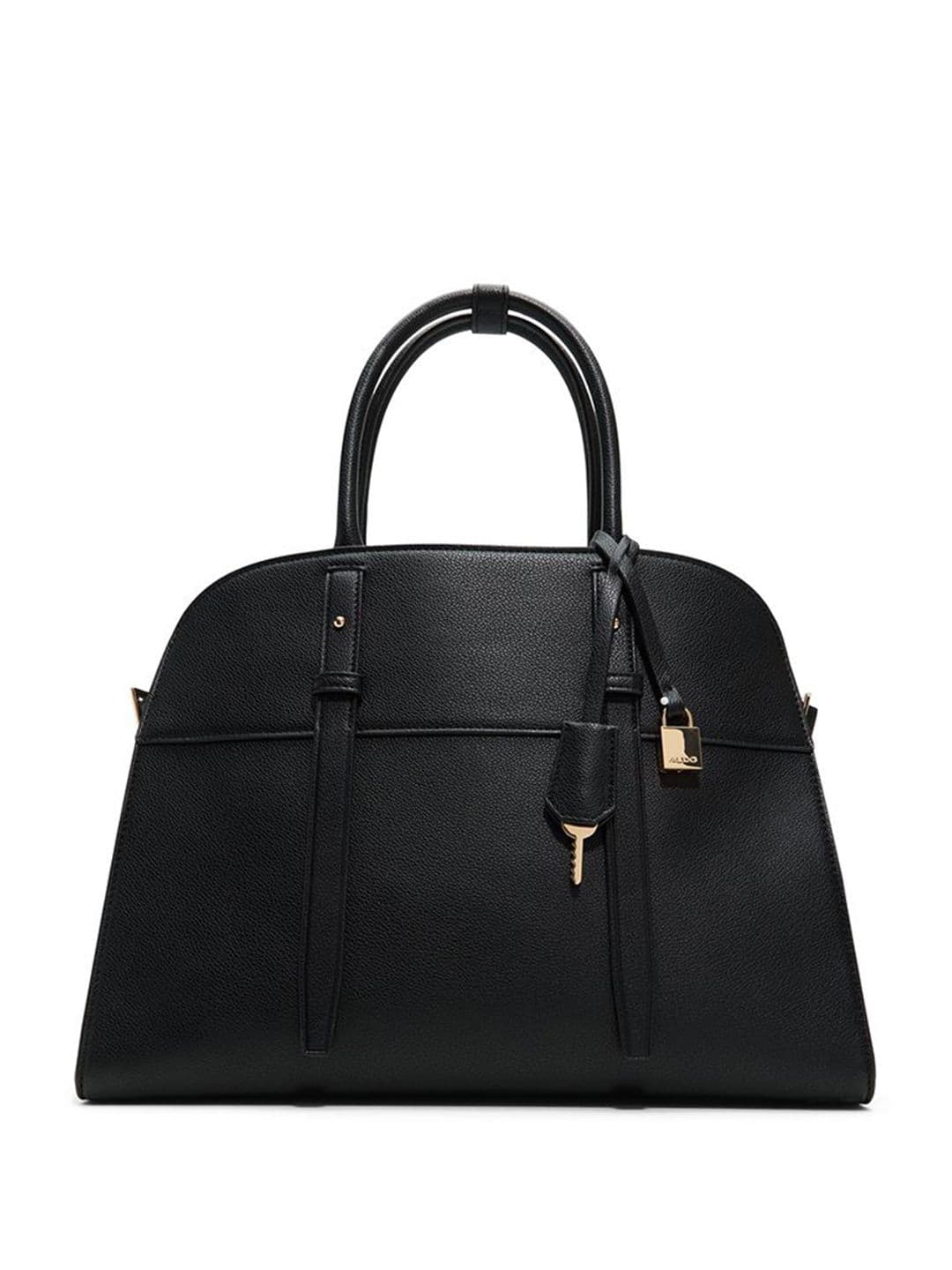 Women's Synthetic Allysa Black Satchel