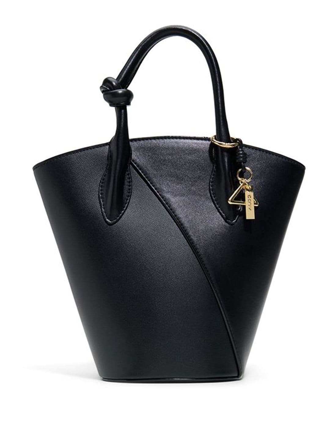 Women's Synthetic Daphney Black Satchel