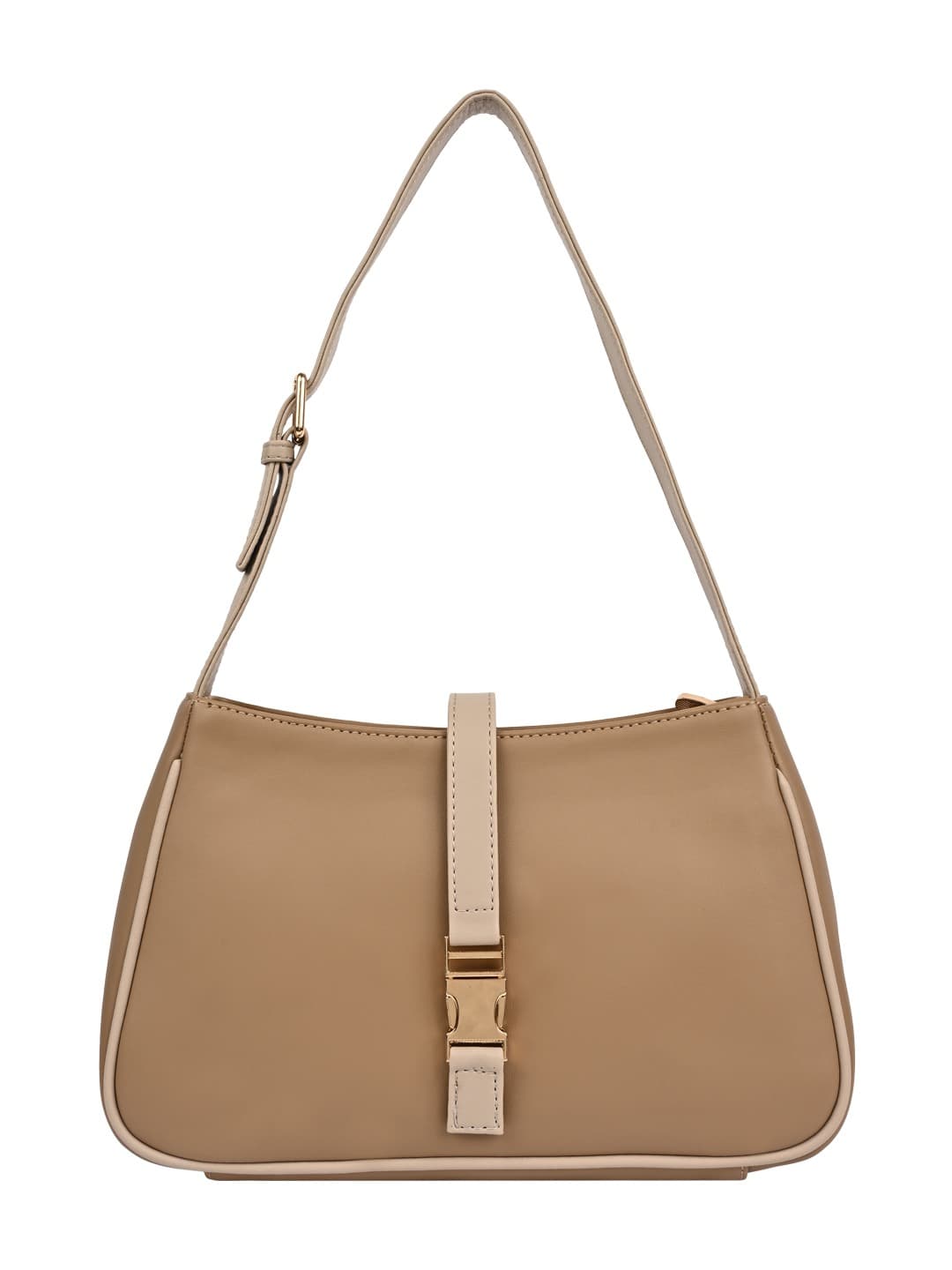 Women's Beige Smart Casual Day Shoulder Bag